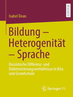 cover image of Bildung – Heterogenität – Sprache